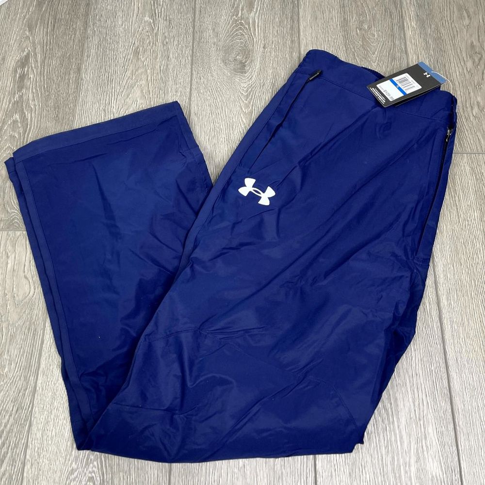 NWT Under Armour Men Outerwear Navy Blue Pants 1006067‎ Size XL